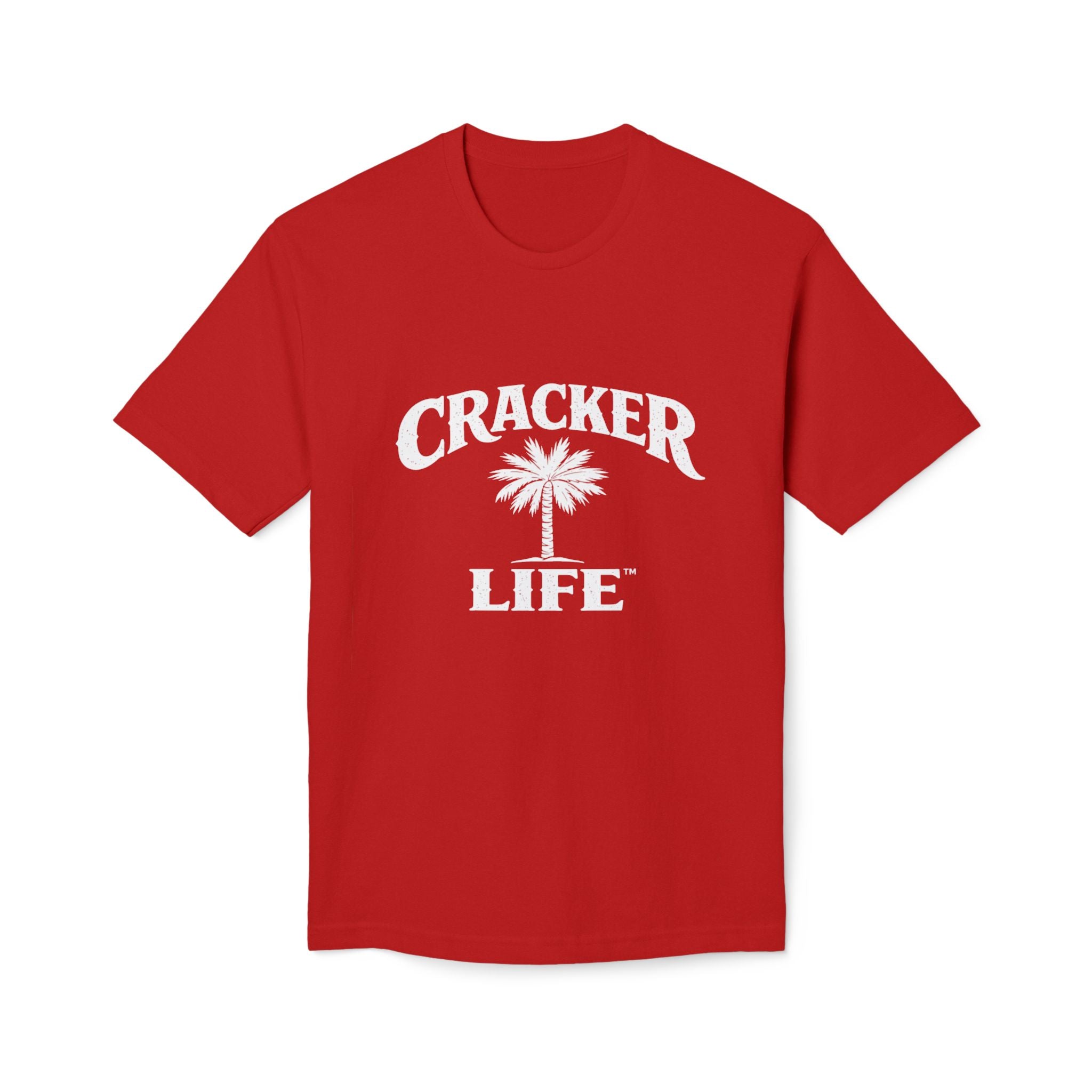 Cracked Life White T-Shirt — Retro Palm Graphic Tee