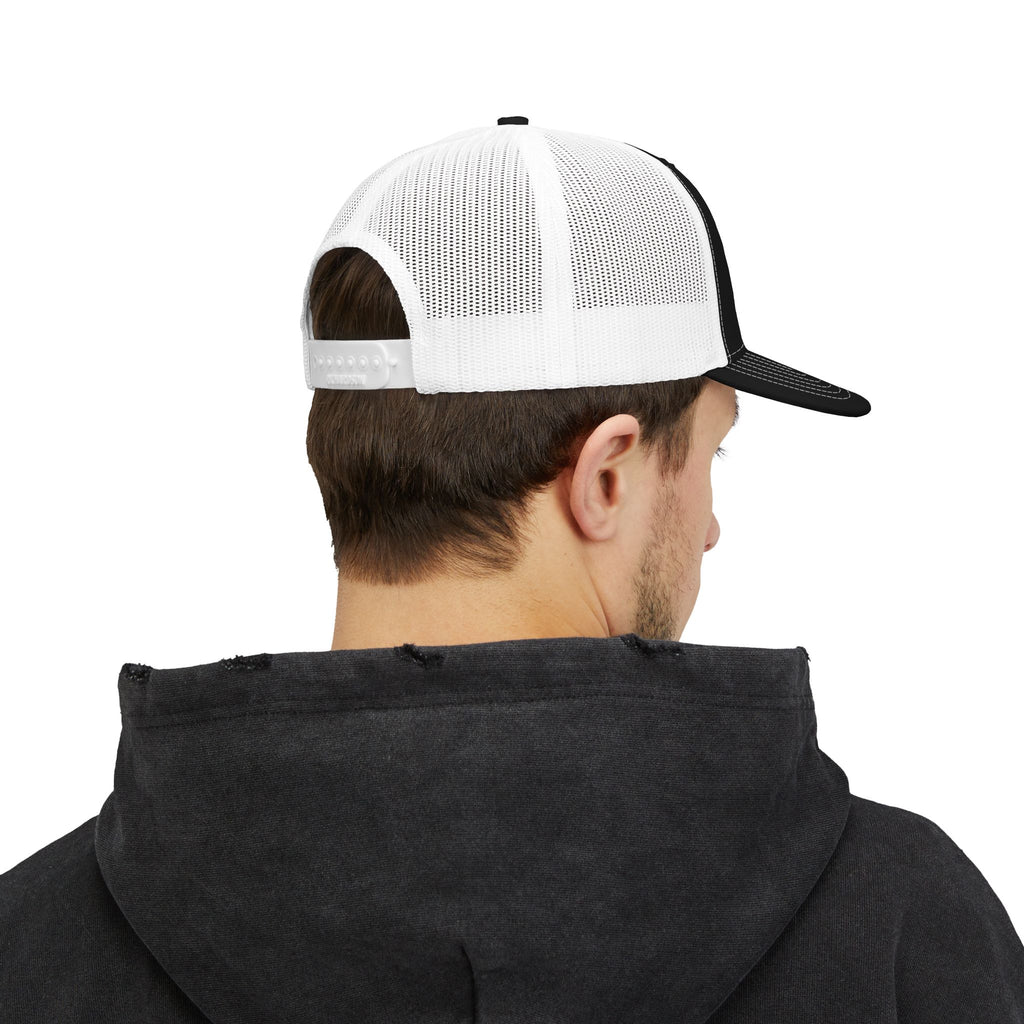 Florida AF Skull Cowboy Snapback Trucker Cap — Backroads Country Fishing & Boating Embroidered Hat