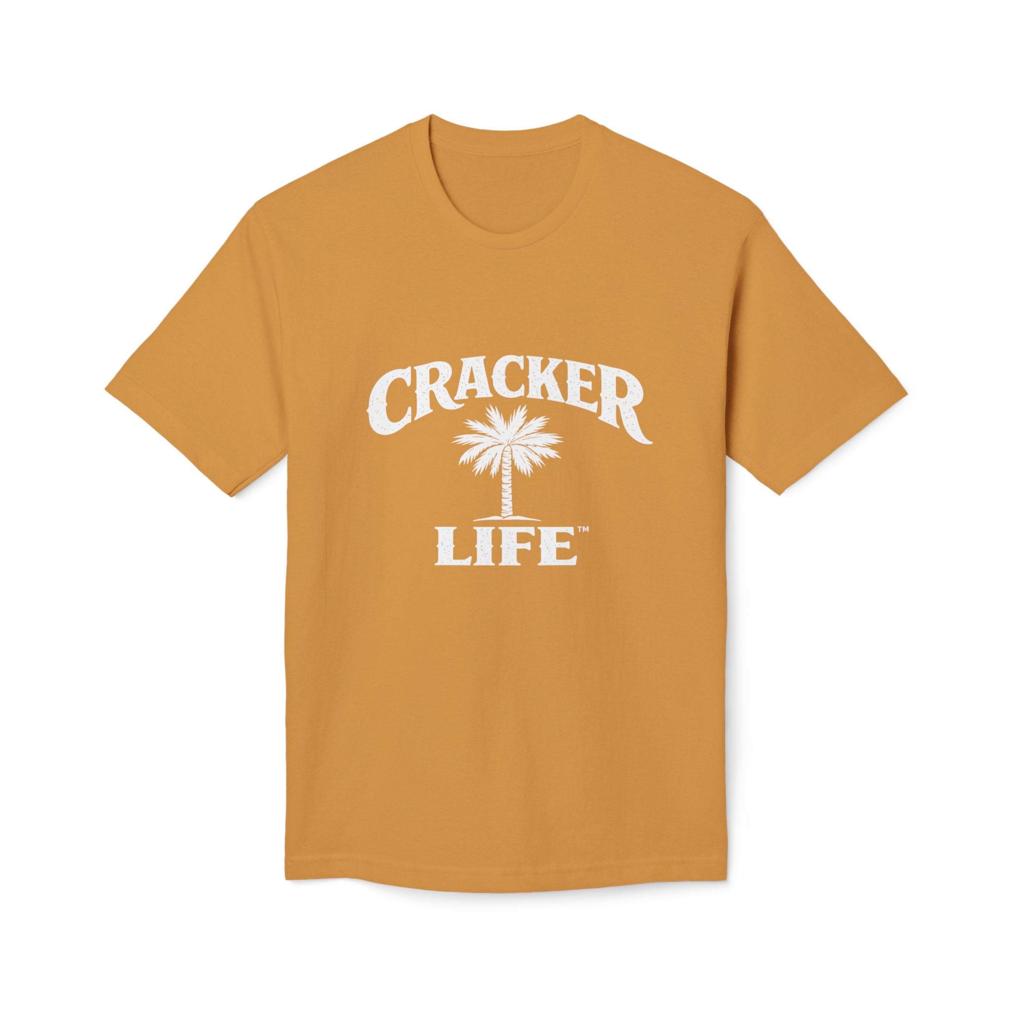Cracked Life White T-Shirt — Retro Palm Graphic Tee