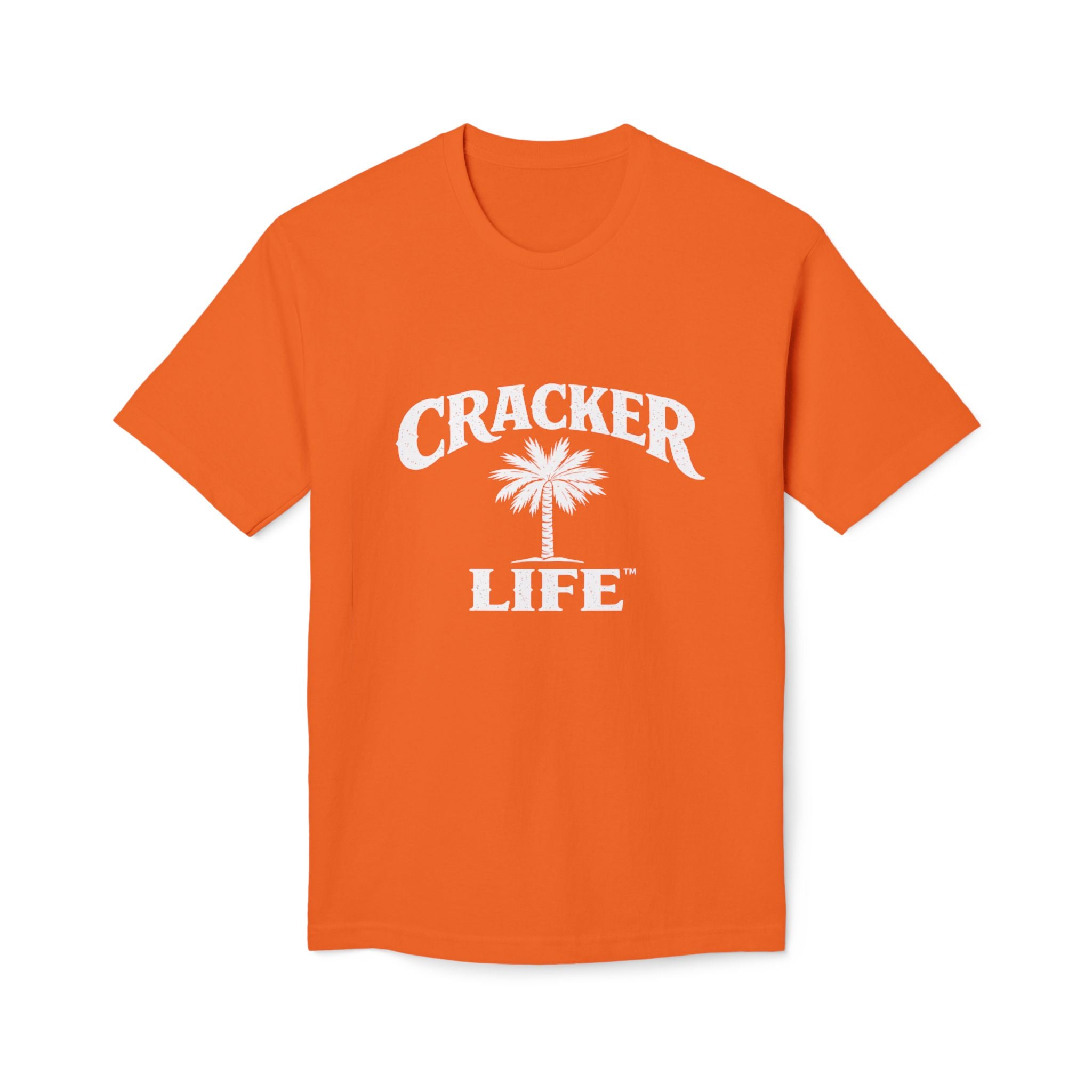 Cracked Life White T-Shirt — Retro Palm Graphic Tee