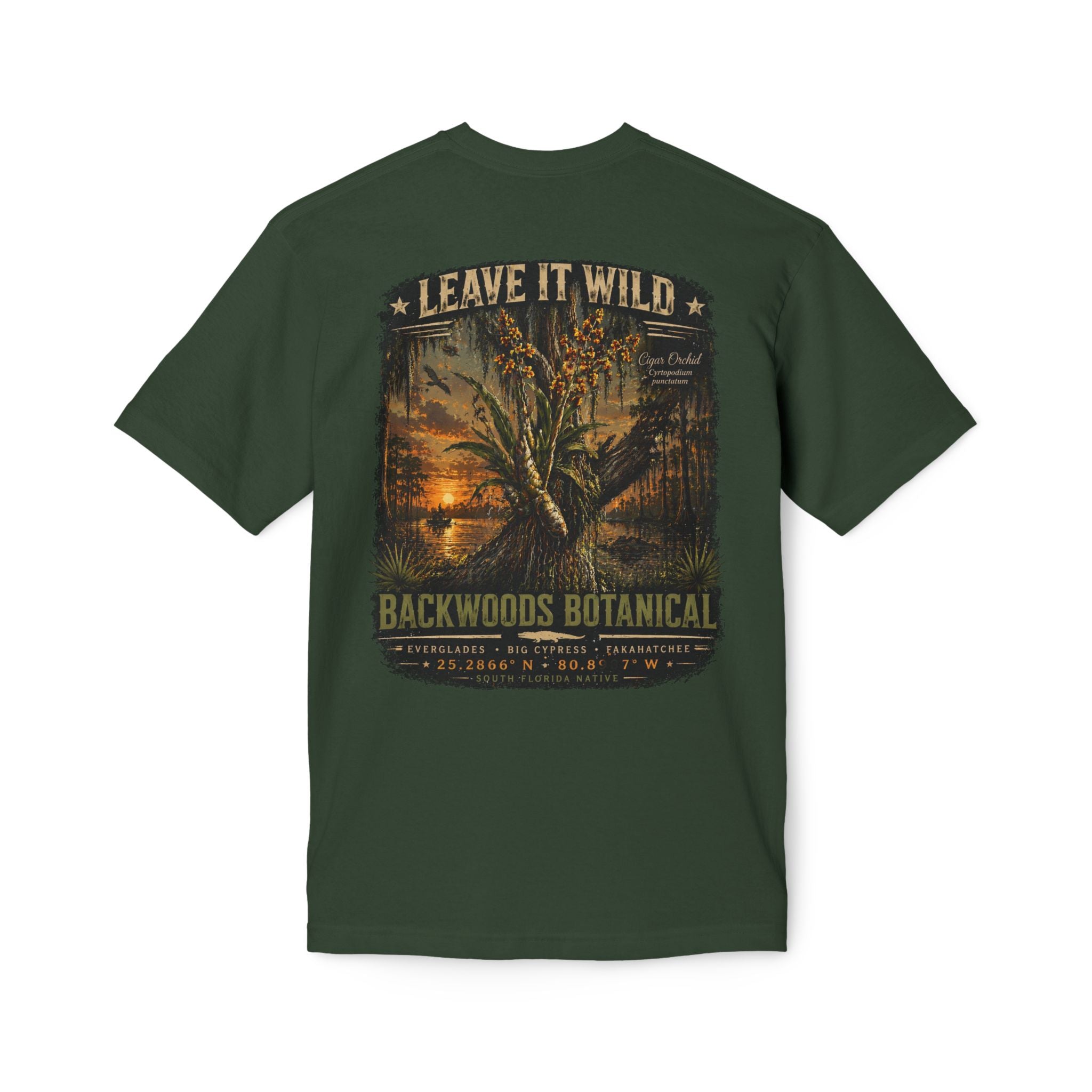 Florida Cigar Orchid T-Shirt — Protect the Wild | Native Everglades Botanical Tee