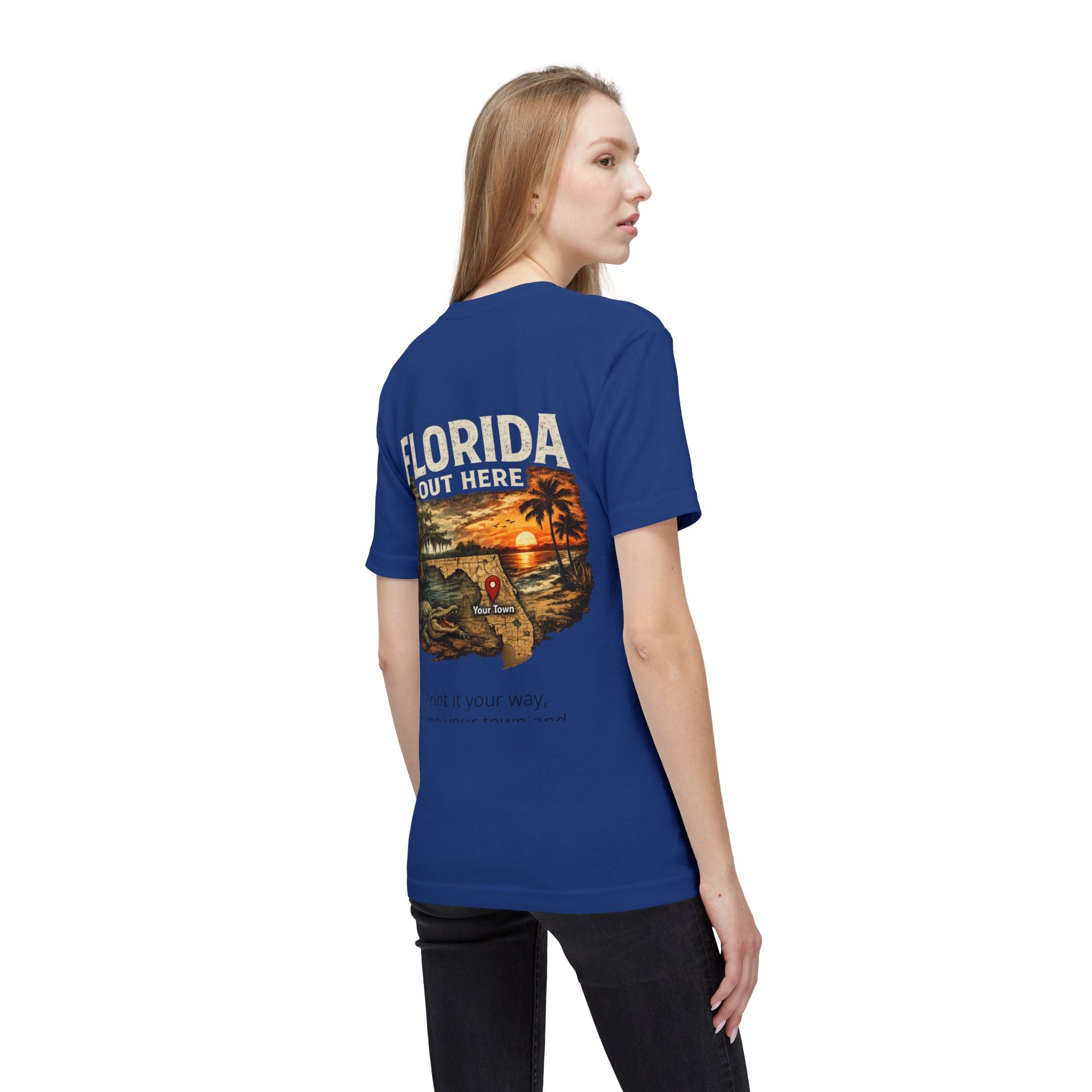 Florida Out Here Customized T-Shirt — "Florida Out Here" Vintage Beach Tee