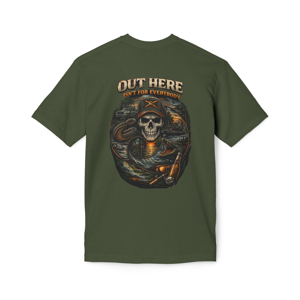Backroads & Backwater Skull T-Shirt — Concert, Fishing & Hunting Vibe