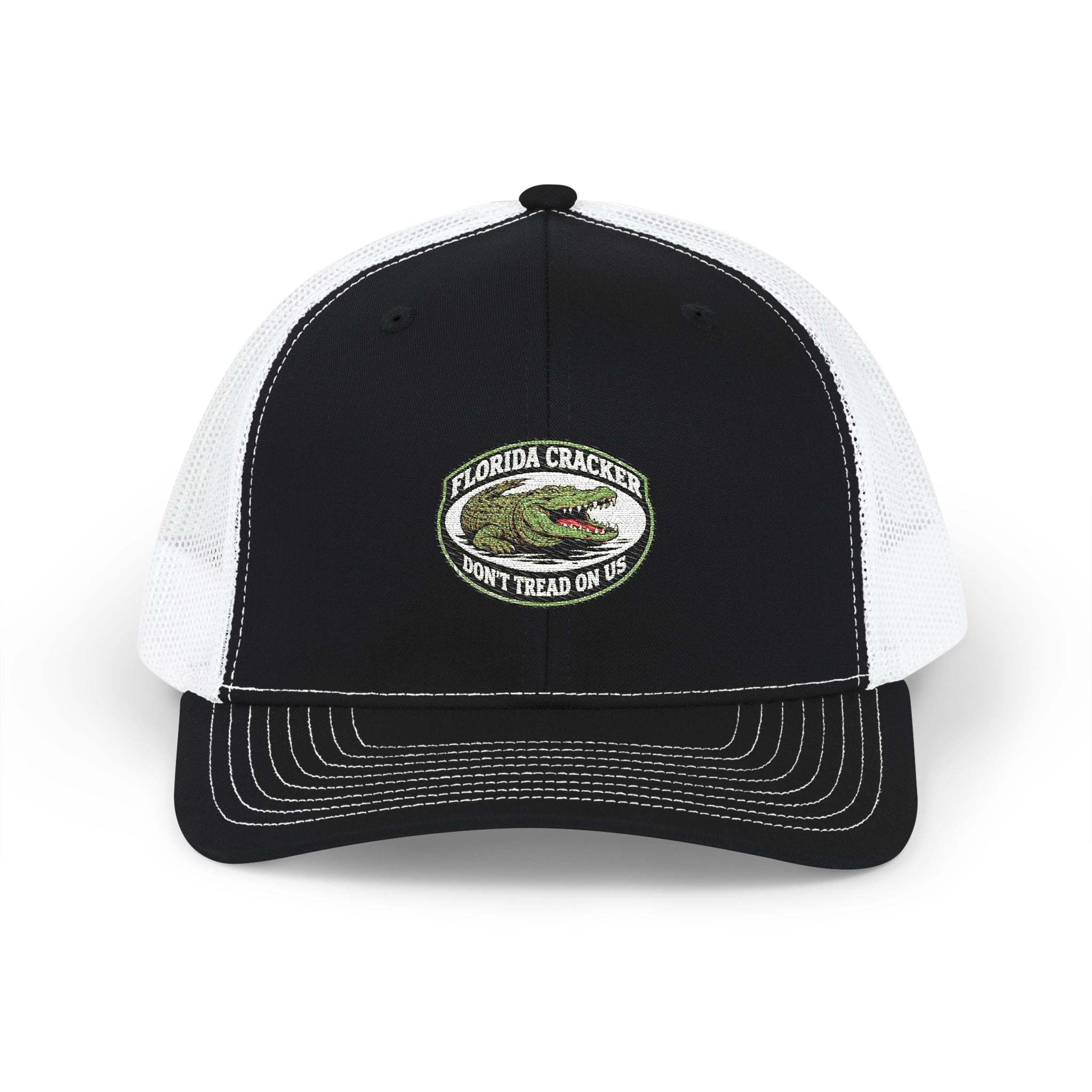 Trucker Cap — Embroidered 'Florida Gator Don't Tread On Us' Patch Snapback