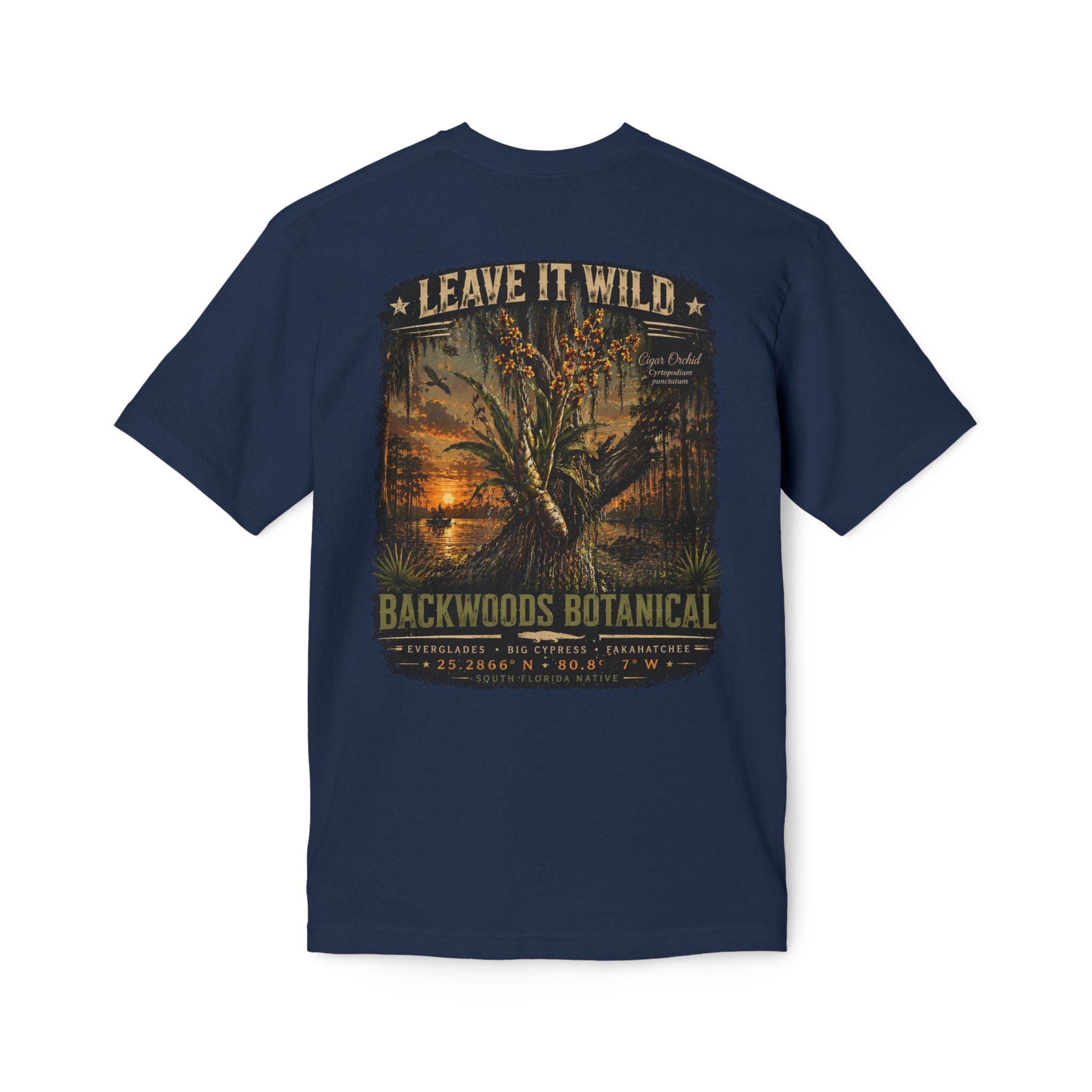 Florida Cigar Orchid T-Shirt — Protect the Wild | Native Everglades Botanical Tee