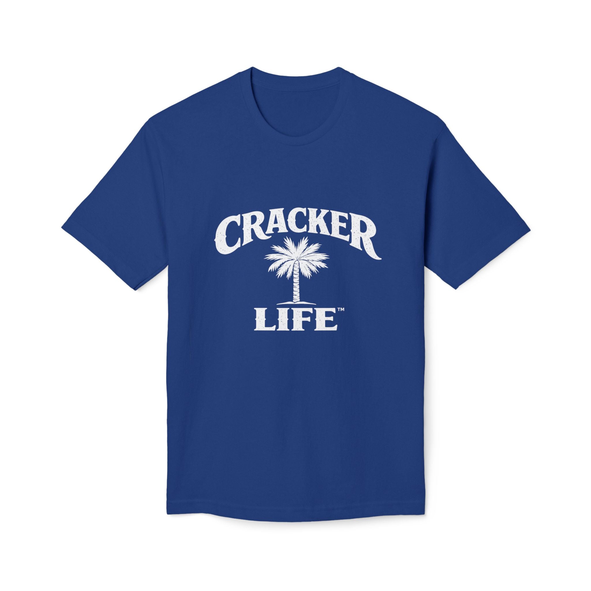 Cracked Life White T-Shirt — Retro Palm Graphic Tee