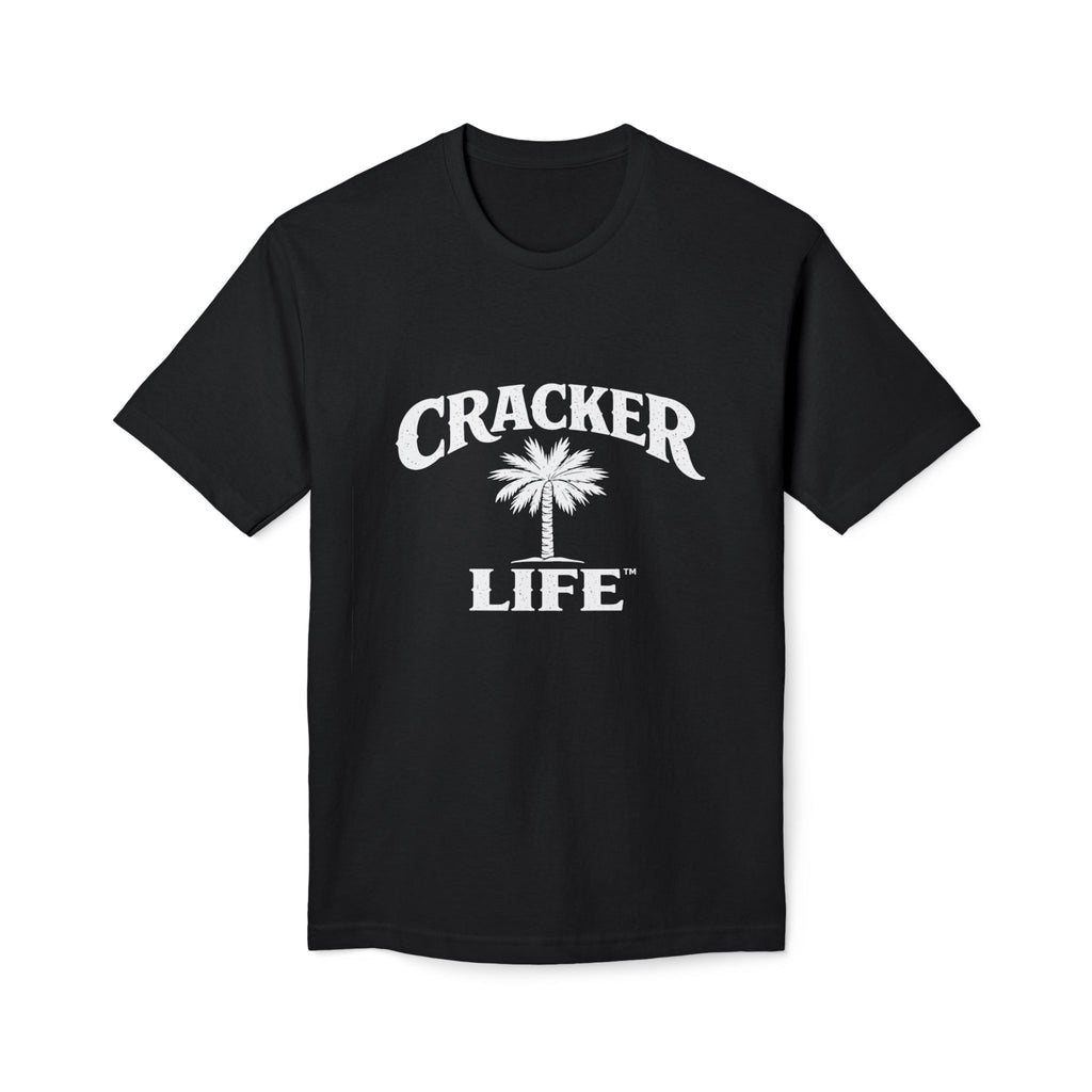 Cracked Life White T-Shirt — Retro Palm Graphic Tee