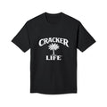 Cracked Life White T-Shirt — Retro Palm Graphic Tee