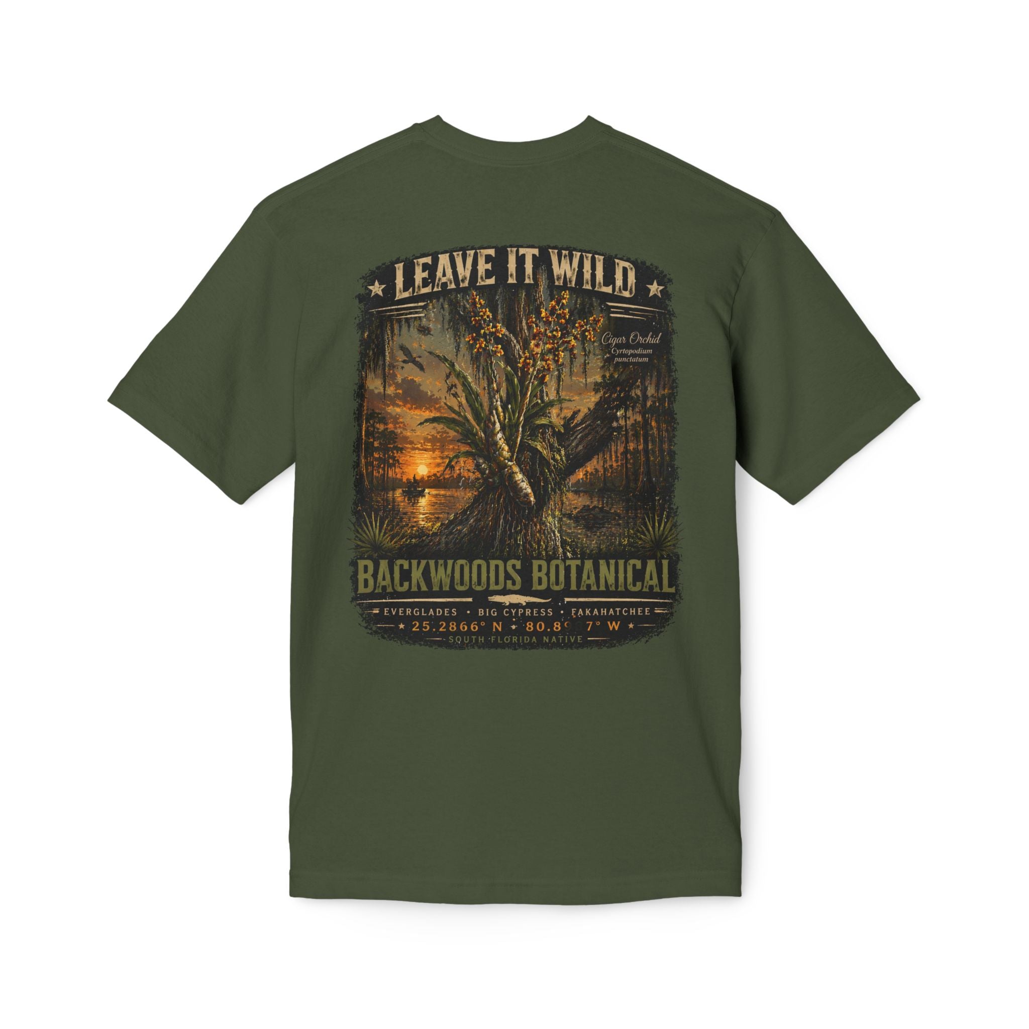 Florida Cigar Orchid T-Shirt — Protect the Wild | Native Everglades Botanical Tee