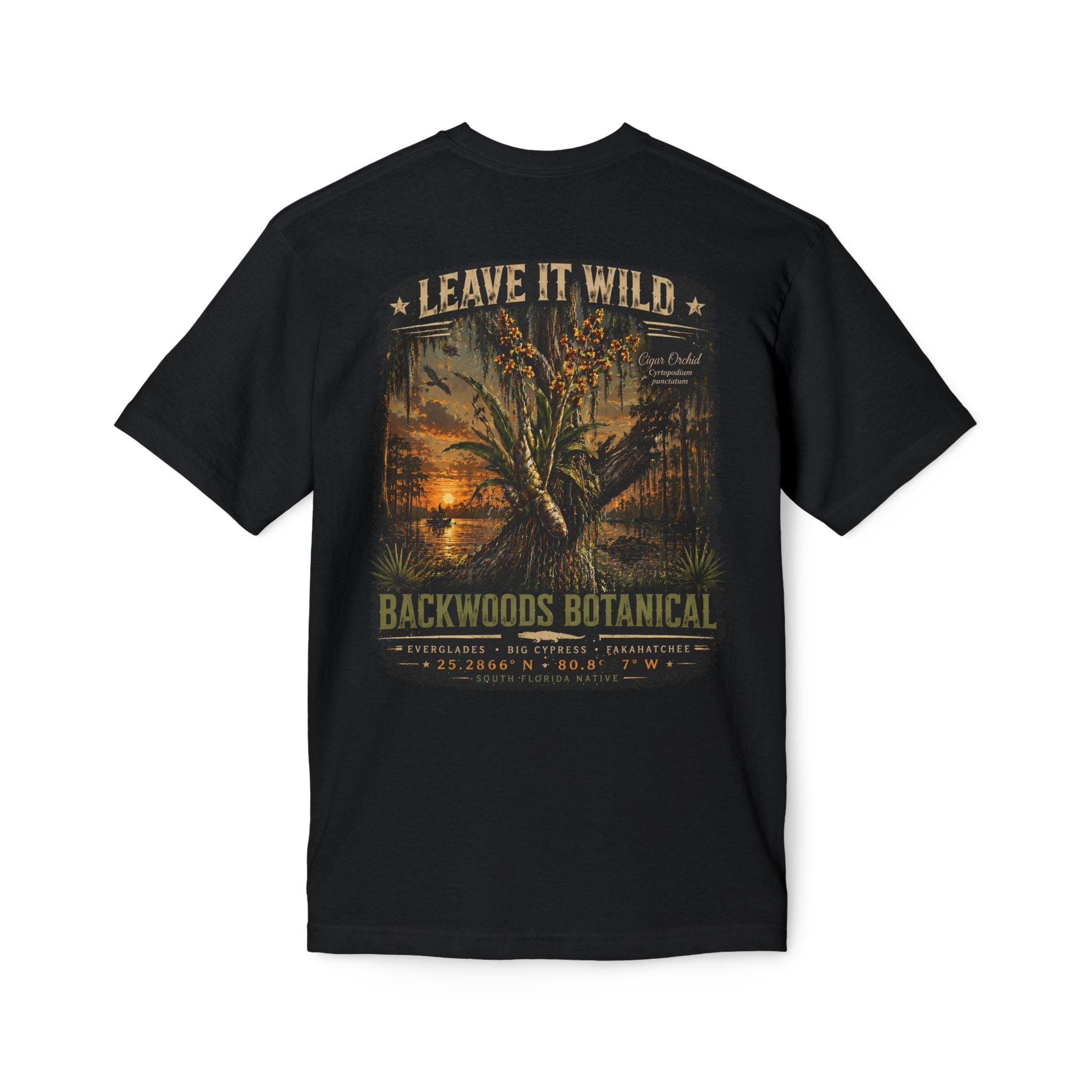 Florida Cigar Orchid T-Shirt — Protect the Wild | Native Everglades Botanical Tee