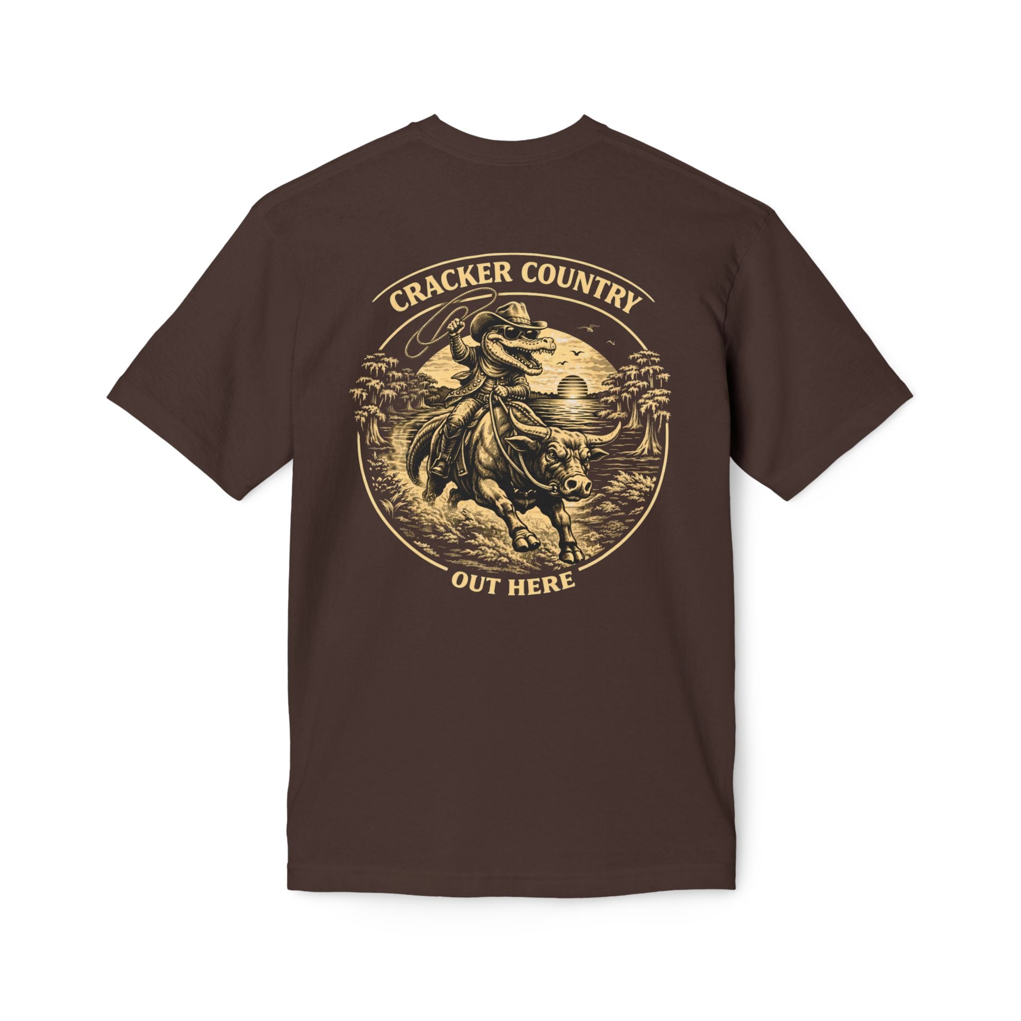 Florida Cracker Heritage T-Shirt — unisex Florida Gator Gold Emblem Patch